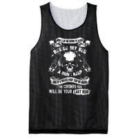 Now I Lay Me Down To Sleep Beside My Bed A Gun I Keep And If I Wake And You’re I Mesh Reversible Basketball Jersey Tank