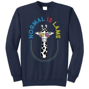 Normal Is Lame Giraffe Autistic Puzzle Autism Awareness Sweatshirt