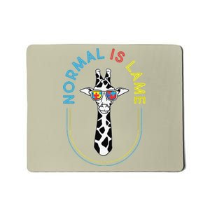 Normal Is Lame Giraffe Autistic Puzzle Autism Awareness Mousepad