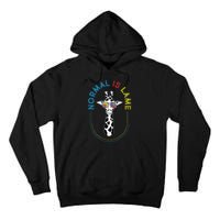 Normal Is Lame Giraffe Autistic Puzzle Autism Awareness Tall Hoodie