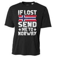 Norwegian If Lost Send Me To Norway  Cooling Performance Crew T-Shirt