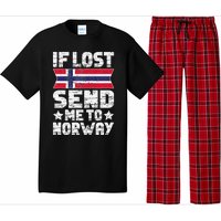 Norwegian If Lost Send Me To Norway  Pajama Set