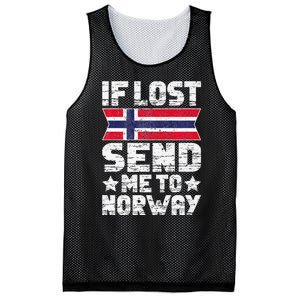 Norwegian If Lost Send Me To Norway  Mesh Reversible Basketball Jersey Tank