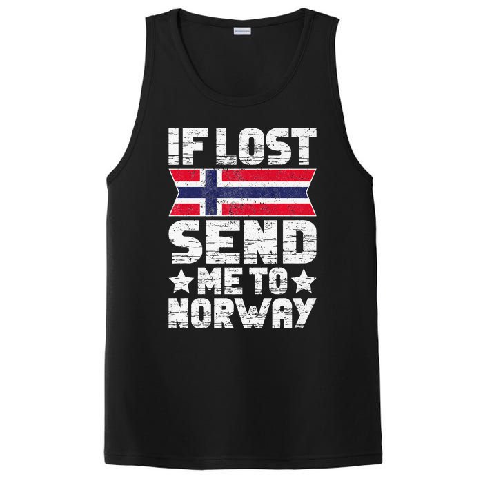 Norwegian If Lost Send Me To Norway  PosiCharge Competitor Tank