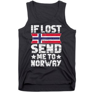 Norwegian If Lost Send Me To Norway  Tank Top