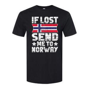 Norwegian If Lost Send Me To Norway  Softstyle CVC T-Shirt