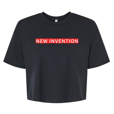 New Invention Logo Bella+Canvas Jersey Crop Tee