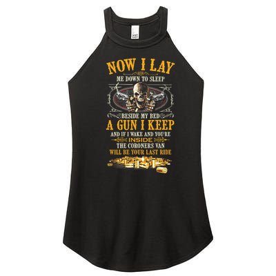 Now I Lay Me Down To Sleep Beside My Bed A Gun I Keep Women’s Perfect Tri Rocker Tank