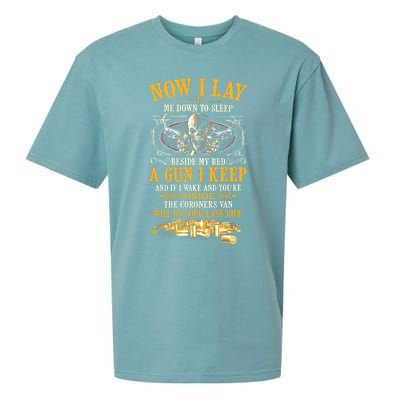 Now I Lay Me Down To Sleep Beside My Bed A Gun I Keep Sueded Cloud Jersey T-Shirt