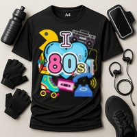 Nostalgic I Love The 80s Trip Down Memory Lane 80s Style Performance Shirt