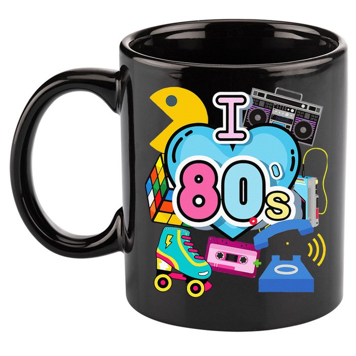 Nostalgic I Love The 80s Trip Down Memory Lane 80s Style 11oz C Handle Ceramic Mug