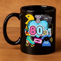 Nostalgic I Love The 80s Trip Down Memory Lane 80s Style 11oz C Handle Ceramic Mug