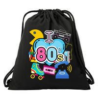 Nostalgic I Love The 80s Trip Down Memory Lane 80s Style Drawstring Bag