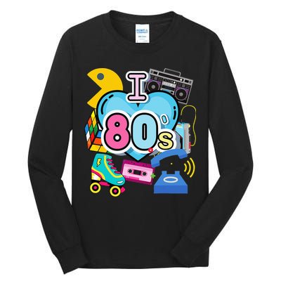 Nostalgic I Love The 80s Trip Down Memory Lane 80s Style Tall Long Sleeve T-Shirt