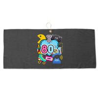 Nostalgic I Love The 80s Trip Down Memory Lane 80s Style Large Microfiber Waffle Golf Towel