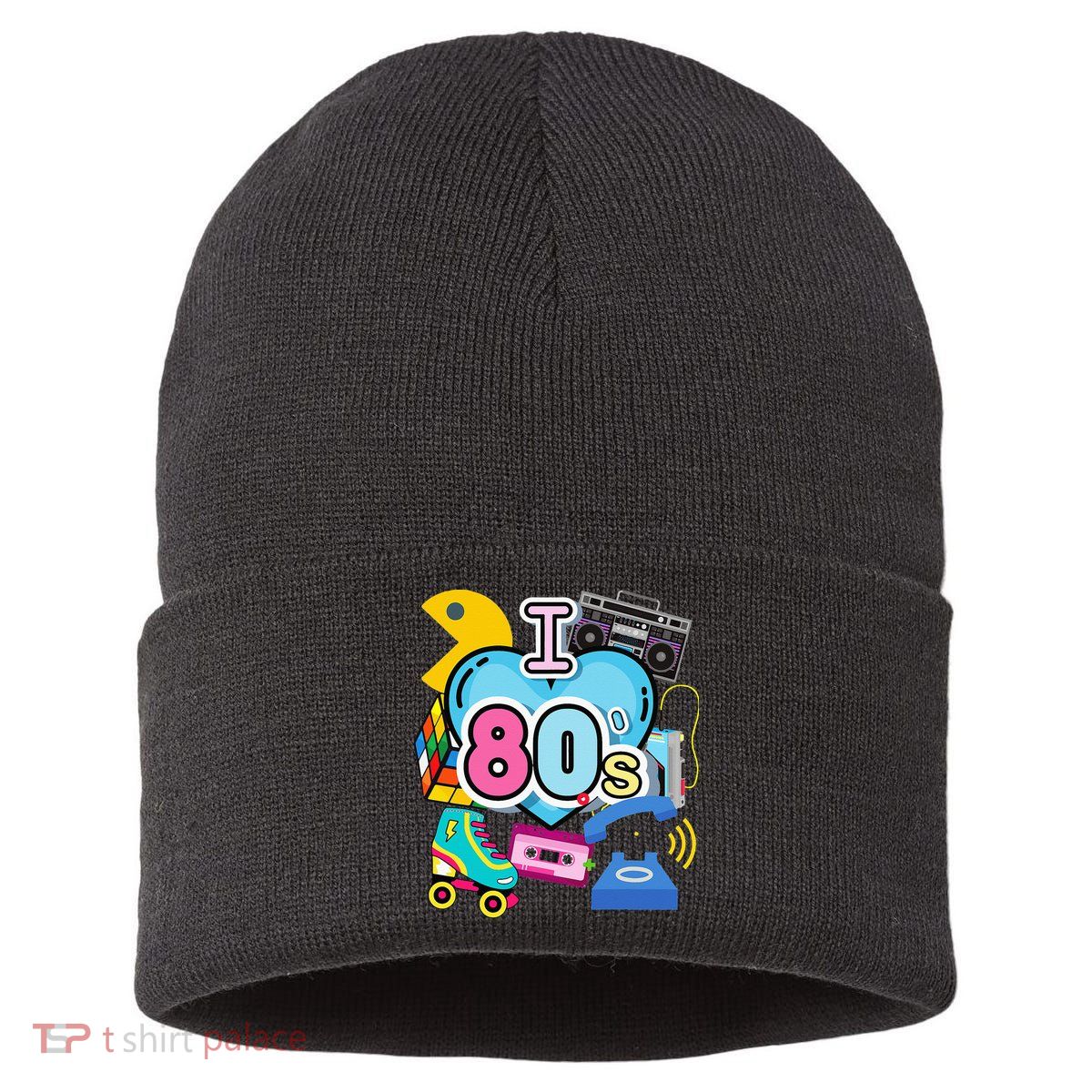 Nostalgic I Love The 80s Trip Down Memory Lane 80s Style Sustainable Knit Beanie