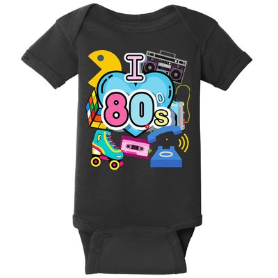Nostalgic I Love The 80s Trip Down Memory Lane 80s Style Baby Bodysuit
