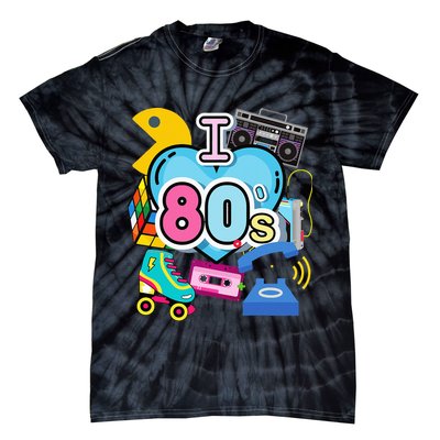 Nostalgic I Love The 80s Trip Down Memory Lane 80s Style Tie-Dye T-Shirt