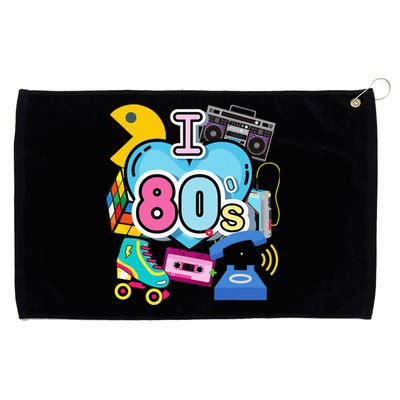 Nostalgic I Love The 80s Trip Down Memory Lane 80s Style Grommeted Golf Towel