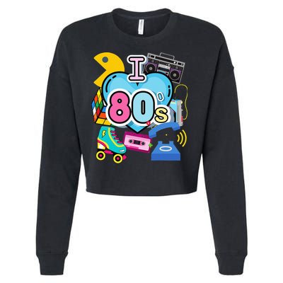 Nostalgic I Love The 80s Trip Down Memory Lane 80s Style Cropped Pullover Crew