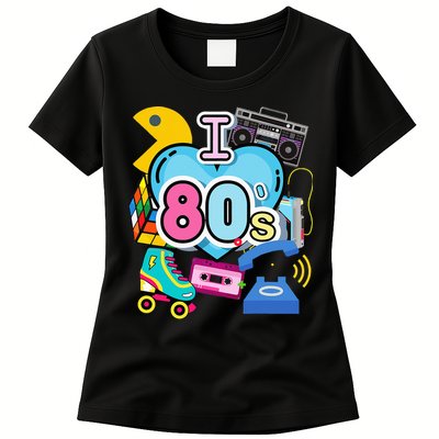 Nostalgic I Love The 80s Trip Down Memory Lane 80s Style Womens T-Shirt