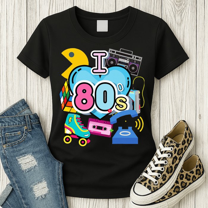 Nostalgic I Love The 80s Trip Down Memory Lane 80s Style Womens T-Shirt