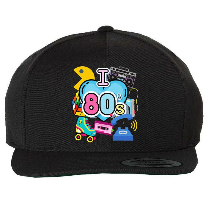 Nostalgic I Love The 80s Trip Down Memory Lane 80s Style Wool Snapback Cap