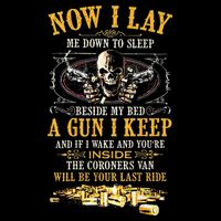 Now I Lay Me Down To Sleep Beside My Bed A Gun I Keep Impact Tech Backpack