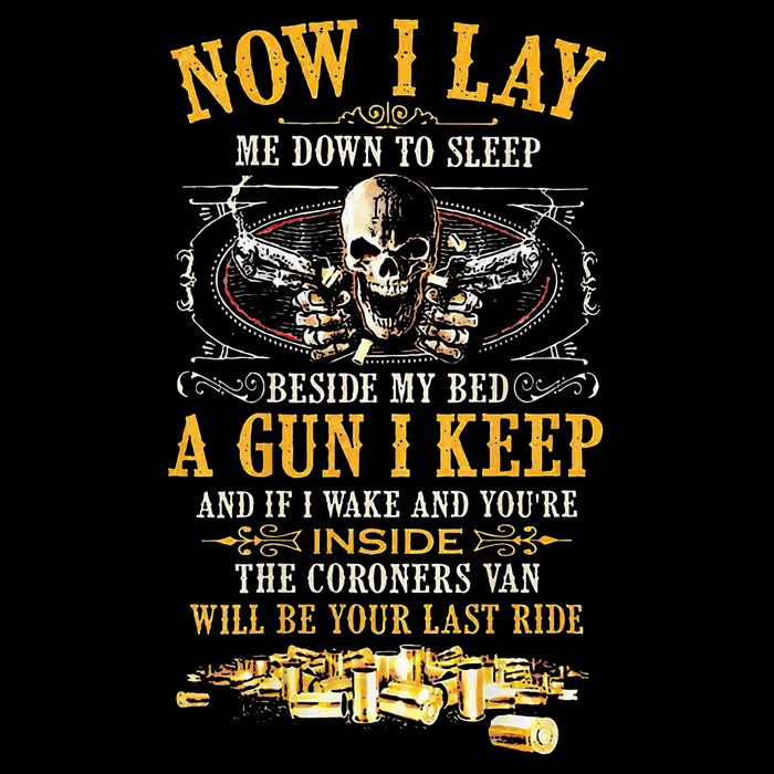 Now I Lay Me Down To Sleep Beside My Bed A Gun I Keep Backpack