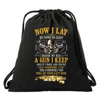 Now I Lay Me Down To Sleep Beside My Bed A Gun I Keep Drawstring Bag