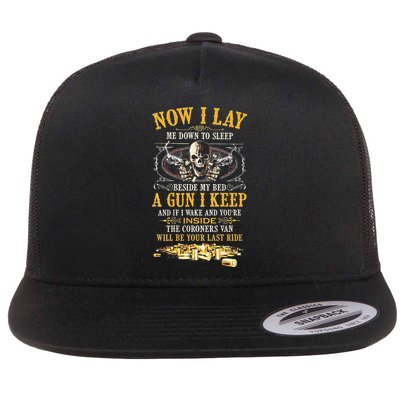 Now I Lay Me Down To Sleep Beside My Bed A Gun I Keep Flatbill Hat