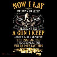 Now I Lay Me Down To Sleep Beside My Bed A Gun I Keep Sustainable Beanie