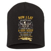 Now I Lay Me Down To Sleep Beside My Bed A Gun I Keep Short Acrylic Beanie