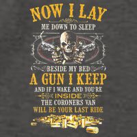 Now I Lay Me Down To Sleep Beside My Bed A Gun I Keep Vector Backpack