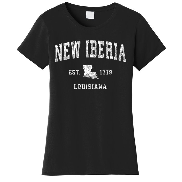 New Iberia Louisiana La Vintage Sports Women's T-Shirt