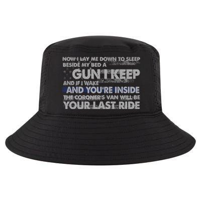 Now I Lay Me Down To Sleep Beside My Bed A Gun I Keep Cool Comfort Performance Bucket Hat