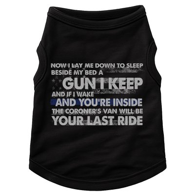 Now I Lay Me Down To Sleep Beside My Bed A Gun I Keep Doggie Tank