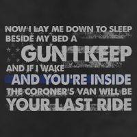 Now I Lay Me Down To Sleep Beside My Bed A Gun I Keep Microfiber Hand Towel