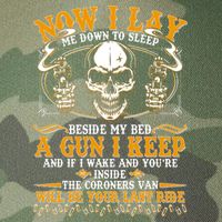 Now I Lay Me Down To Sleep Gun Skull Legacy Tie Dye Trucker Hat
