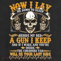 Now I Lay Me Down To Sleep Gun Skull 25L Jumbo Tote
