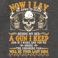 Now I Lay Me Down To Sleep Gun Skull Vector Backpack