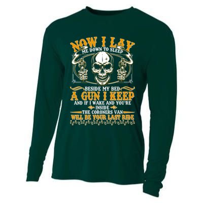 Now I Lay Me Down To Sleep Gun Skull Cooling Performance Long Sleeve Crew