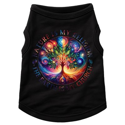 Nature Is My Religion The Earth Is My Church Mandala Tree Doggie Tank