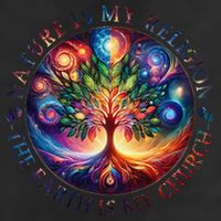 Nature Is My Religion The Earth Is My Church Mandala Tree Adult Drive Performance Visor