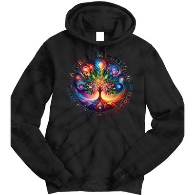 Nature Is My Religion The Earth Is My Church Mandala Tree Tie Dye Hoodie