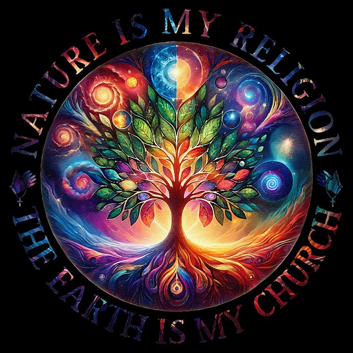 Nature Is My Religion The Earth Is My Church Mandala Tree Wool Snapback Cap