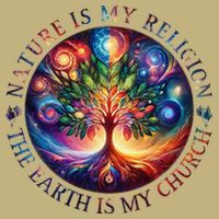 Nature Is My Religion The Earth Is My Church Mandala Tree Cooling Performance Crew T-Shirt