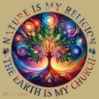 Nature Is My Religion The Earth Is My Church Mandala Tree Button
