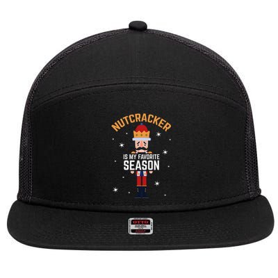 Nutcracker Is My Favorite Season Nutcracker 7 Panel Mesh Trucker Snapback Hat