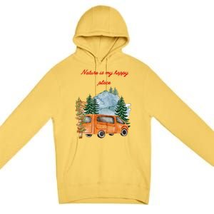 Nature Is My Happy Place Premium Pullover Hoodie